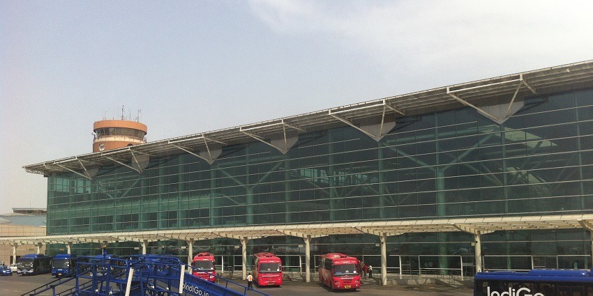 An image of Indira Gandhi International Airport, the nearest airport to Panipat Fort.