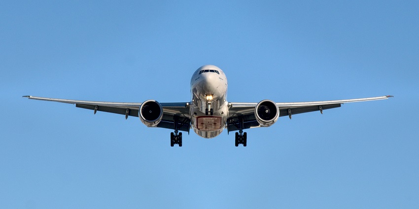 A view of an aeroplane, one of the most convenient and easiest ways to reach Maharashtra.