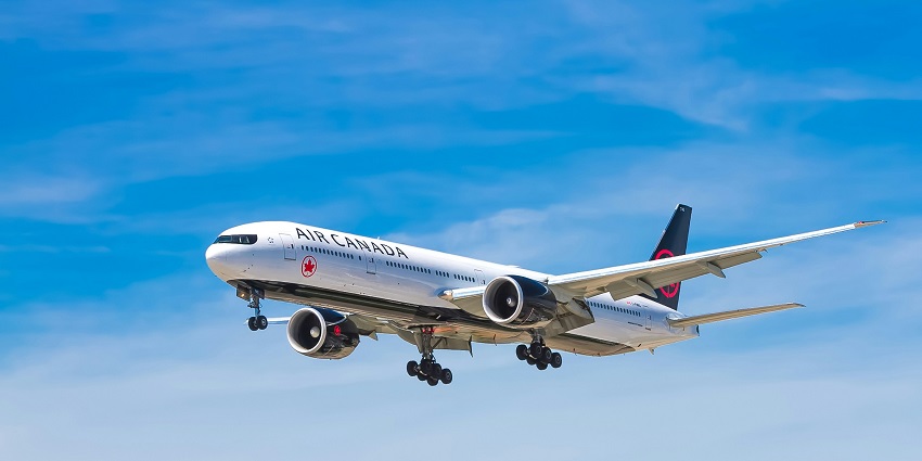 A view of an aeroplane, one of the most convenient and easiest ways to reach Maharashtra.