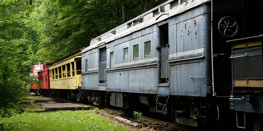 A view of a train, one of the most convenient and budgeted ways to reach Madhya Pradesh.