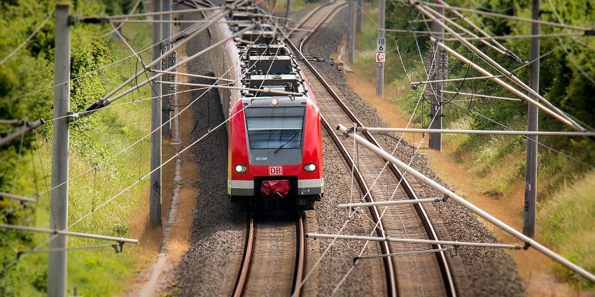 Image of railway tracks and train - Panchalinga Falls is well connected with the major cities of India