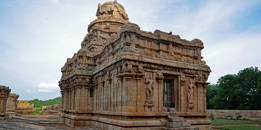 A building from the temple complex offering a glimpse into culture and tradition