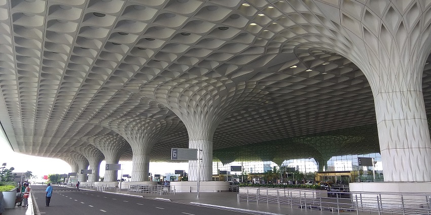 Chhatrapati Shivaji Maharaj International Airport terminal with modern architecture