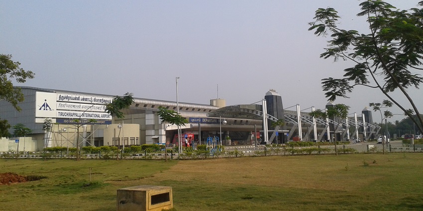 Tiruchirappalli International Airport to reach Manachanallur Temple.
