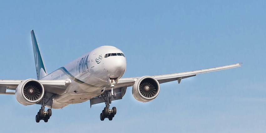 A view of an aeroplane, one of the most convenient ways to reach Pendurthi water parks.