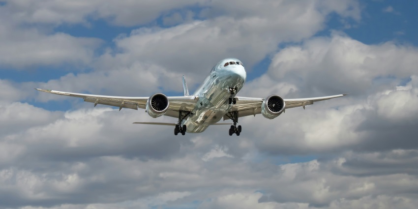A glimpse of an aeroplane, one of the most convenient and easiest ways to reach Rajasthan.