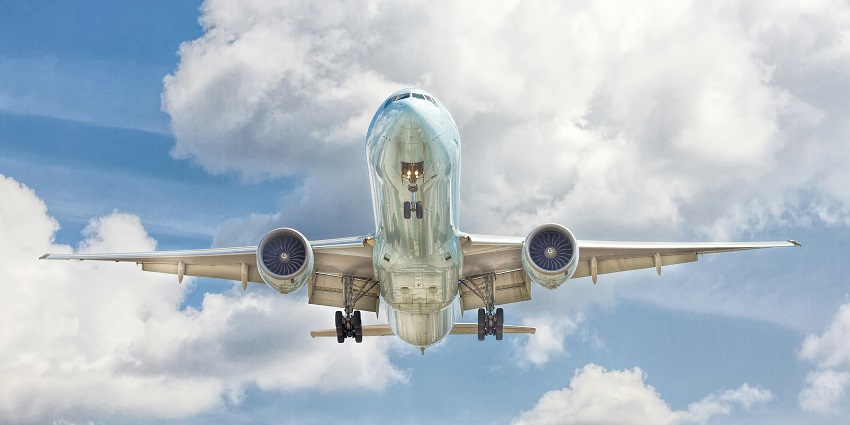 A glimpse of an aeroplane, one of the most convenient ways to reach Maharashtra.
