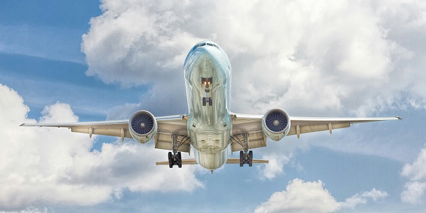 A glimpse of an aeroplane, one of the most convenient ways to reach Maharashtra.