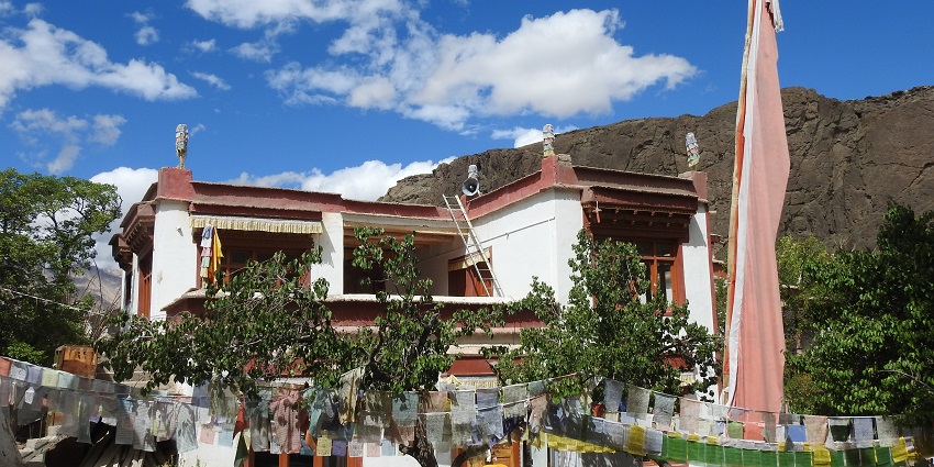 A breathtaking view of a monastery with stunning architecture during the daytime.