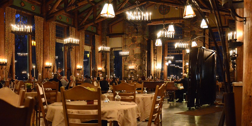 View of the luxurios interiors and ambience of IL Mio Restaurant