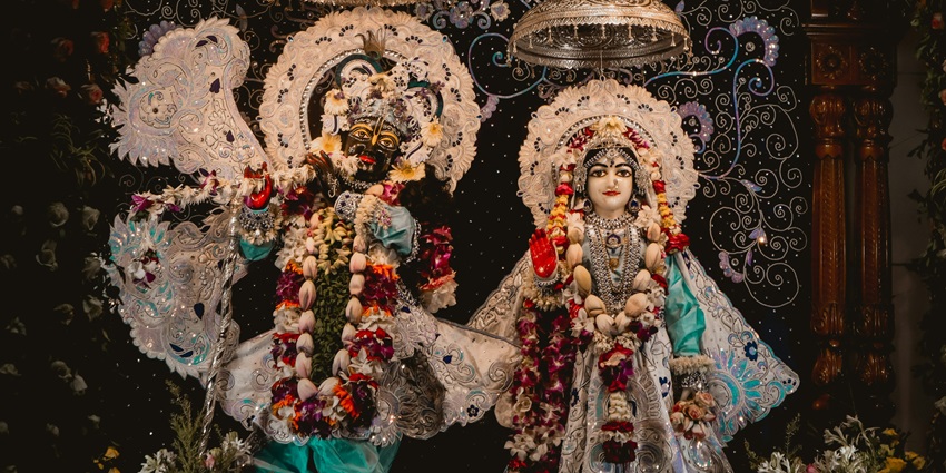 A glimpse of the ISKCON Temple, a tourist attraction near Death Valley in Faridabad.