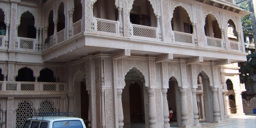 ISKCON temple near Mahakali Caves, a popular place to visit in Mumbai for all.