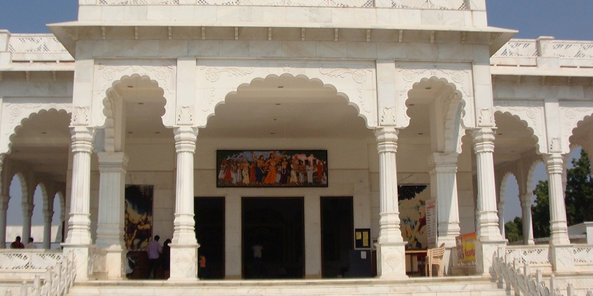 A view of ISKCON Temple, one of the most peaceful places in Ujjain.