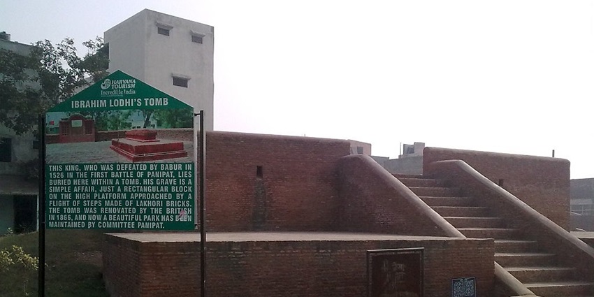 The famous tomb of Ibrahim Lodi near Panipat Museum