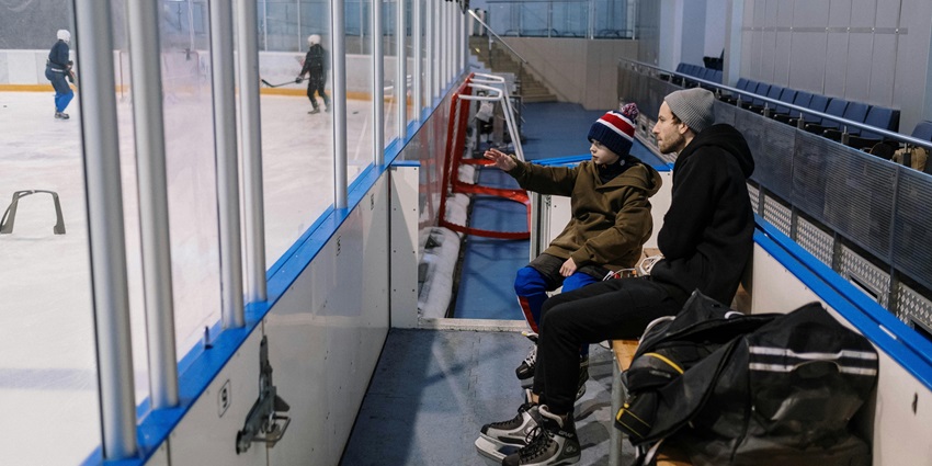 An image of an indoor ice skating area is one of the best places near Mumbai.