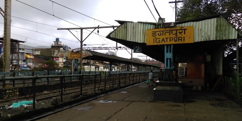 The Igatpuri railway station, the way to a good destination to explore near Mumbai.