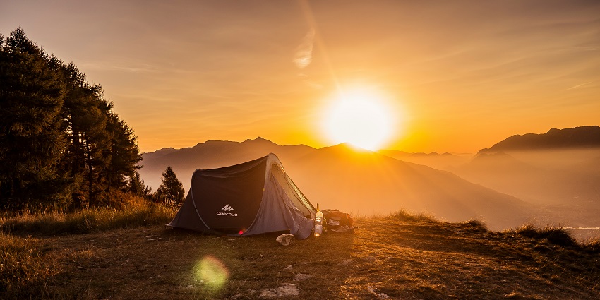 A glimpse of a camp in Igatpuri, one of the serene places for camping in Nashik.