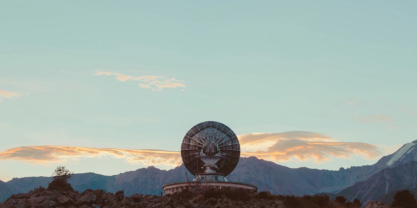 A view of the Indian Astronomical Observatory, a famous attraction near Hanle Monastery.