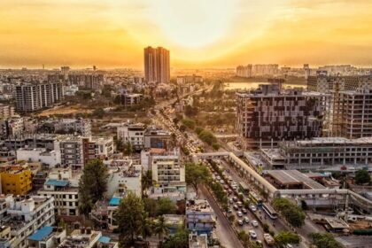 A serene sunset in a metropolitan place to visit in Indiranagar, Bangalore.