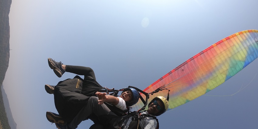 Things to do in Kamshet include exhilarating paragliding with breathtaking views of lush valleys.