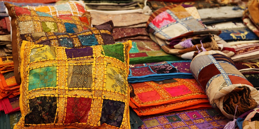 One of the places for shopping in Andheri is Irla Market, with shops and goods.
