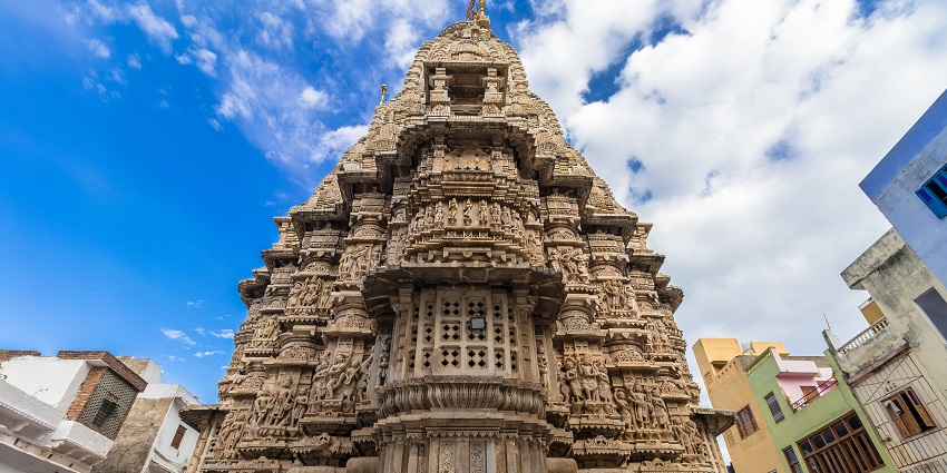 An image showing the magnificent Jagdish Temple, one of the famous temples in Udaipur.