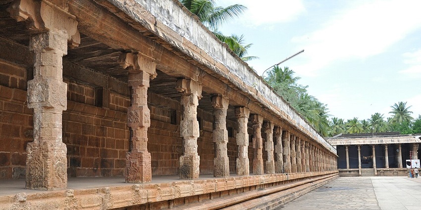 Jambukeswarar Temple is an ancient temple with stone carvings and sacred surroundings.