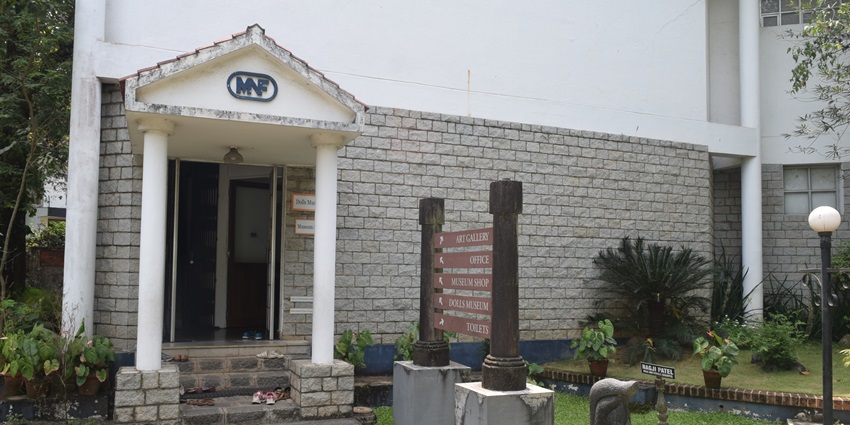 A historical museum displaying photographs and documents related to Jamnalal Bajaj’s contributions.