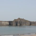 Janjira Fort, an iconic tourist attraction , stands strong in the sea.