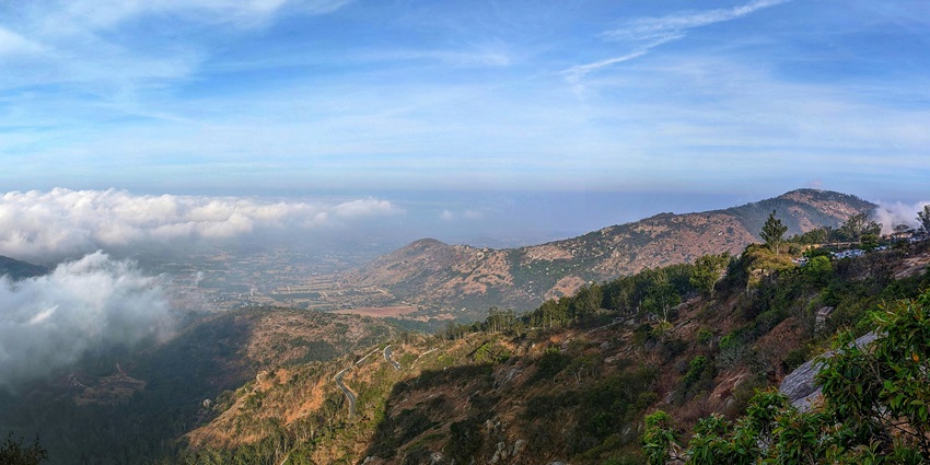 Picturesque view of the Javadi Hills, an ideal spot for picnic lovers
