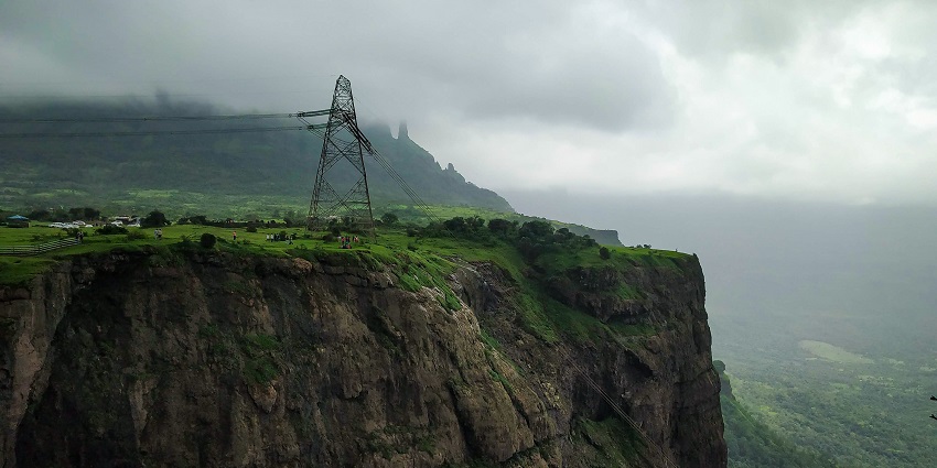 The majestic Jivdhan Fort is one of the best places to visit in Malshej Ghat.