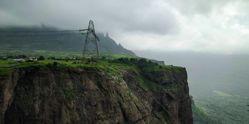 View of Jivdhan Fort as seen from Naneghat, a tourist attraction near Chavand Fort