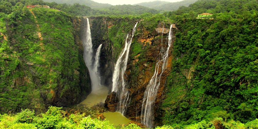 Stunning view of Jog Falls, one of India's highest waterfalls