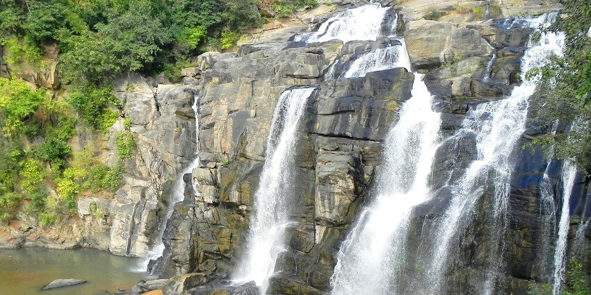 Milk-like waterfalls from Jonha Falls, also known as Gautamdhara near Rajrappa Temple.