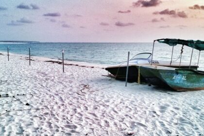 Scenic view of Kadmat Island, capturing nature's beauty while waiting for the season.