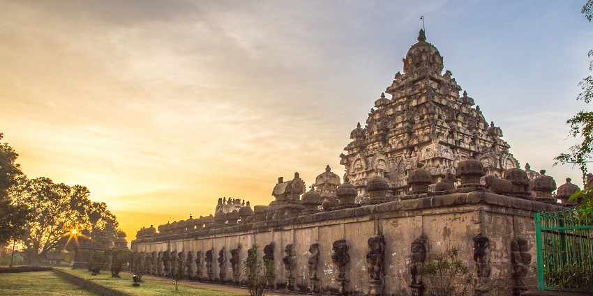 The beautiful Shiva temple in Kailasanathar near Ekambaranathar Temple