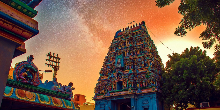 Gopurams depicted the architectural innovation of this temple in Sivagangai.