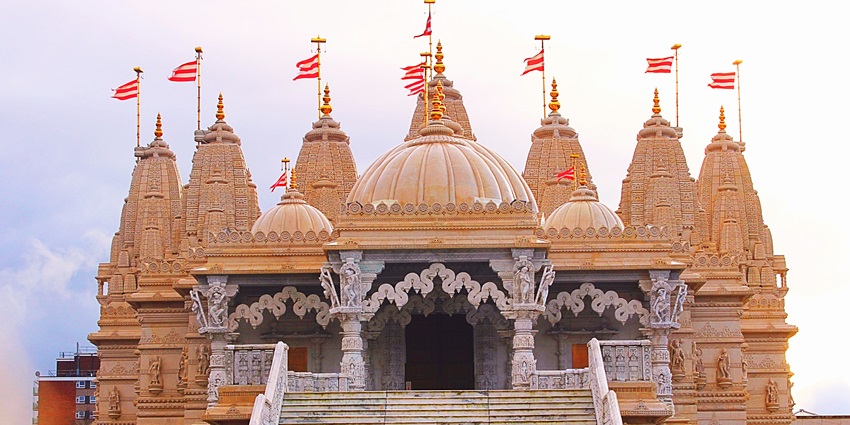 Kali Mata Temple on the hilltop in Kalka, Haryana, is known for its spiritual significance.