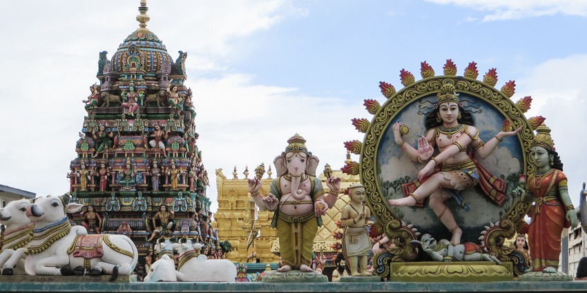 A close-up view of the Kalikambal Temple, ideal place to pray and seek blessings