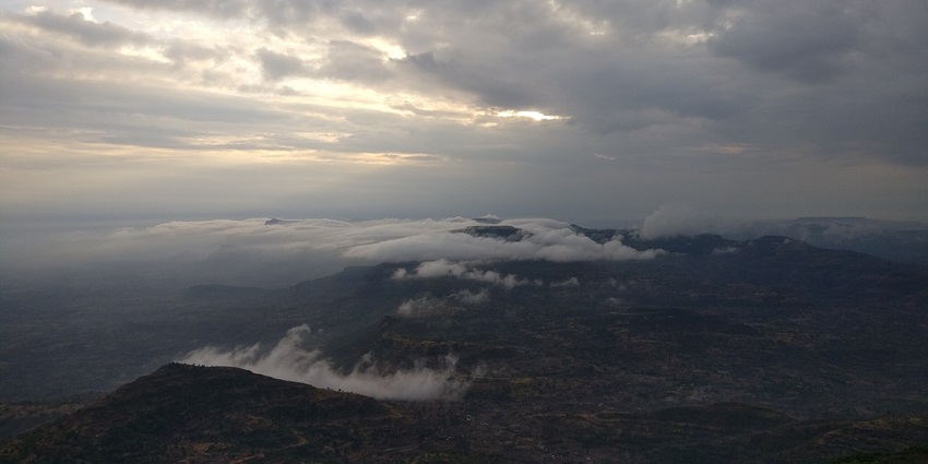 Sunrise view from Kalsubai Peak, a best destination near Ratangad Fort