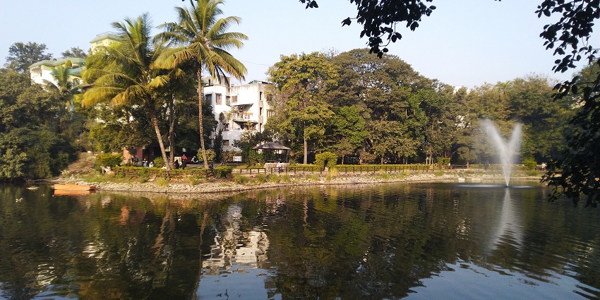 A tranquil lake in Kamshet, perfect for nature walks and picnics for visitors and locals