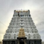 Stunning image of the front view of Varadharaja Perumal Temple, one of Kanchipuram temples.