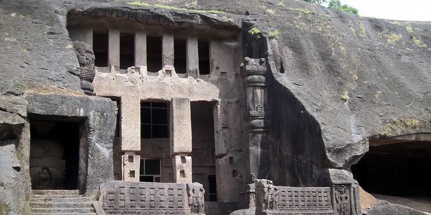 One of the oldest rock-cut monument from western Ghats of India, Kanheri Buddhist caves were carved in besalt stone