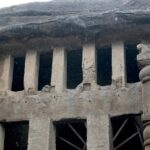 Scenic view of Kanheri Caves showcasing ancient rock-cut architecture.