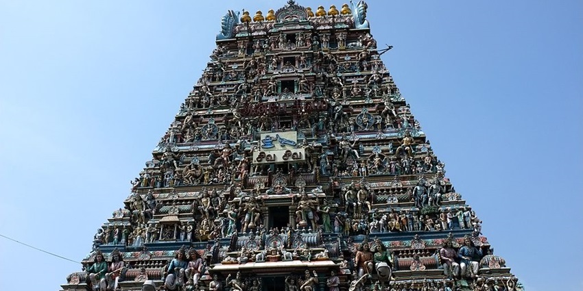 A view of Kapaleeshwarar Temple, one of the top places to visit near Fort St George.