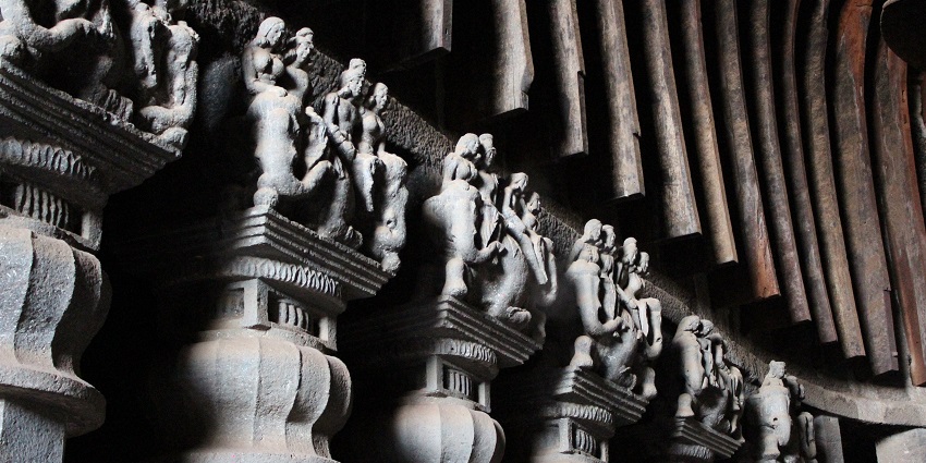 A fabulous picture of Karla Caves, one of the top places to visit near Pune in March