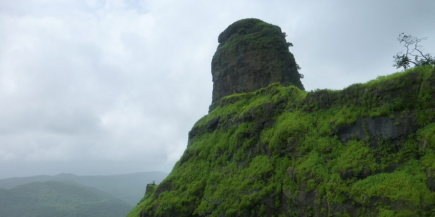 Stunning view of Karnala Fort, a popular tourist attraction near Kohoj Fort.