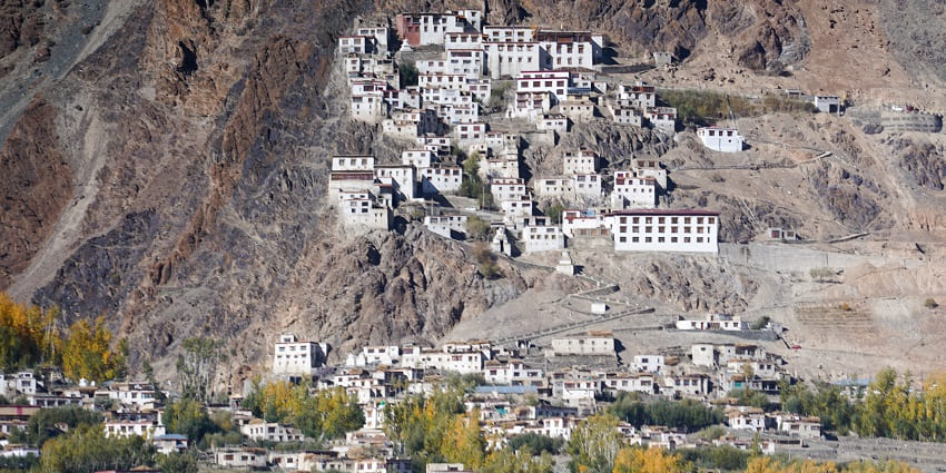Karsha monastery is one of the largest monasteries in Zanskar