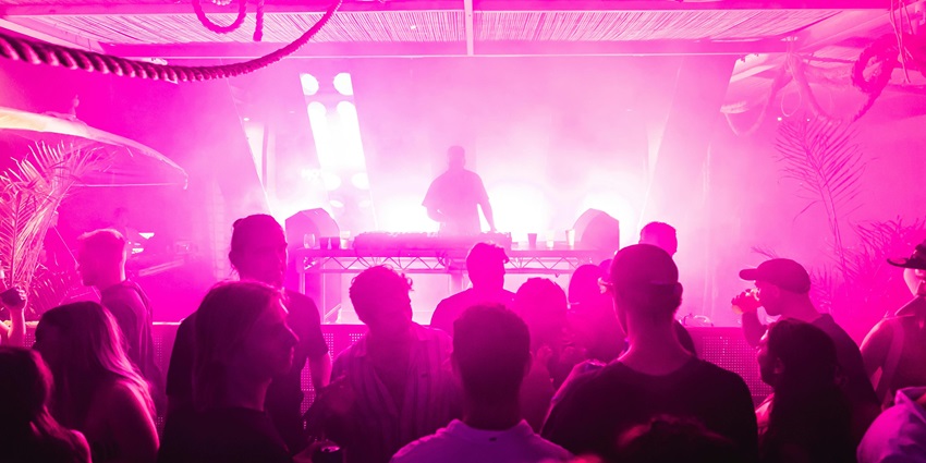An image of people enjoying nightlife at Kasol town which is a party place in India.