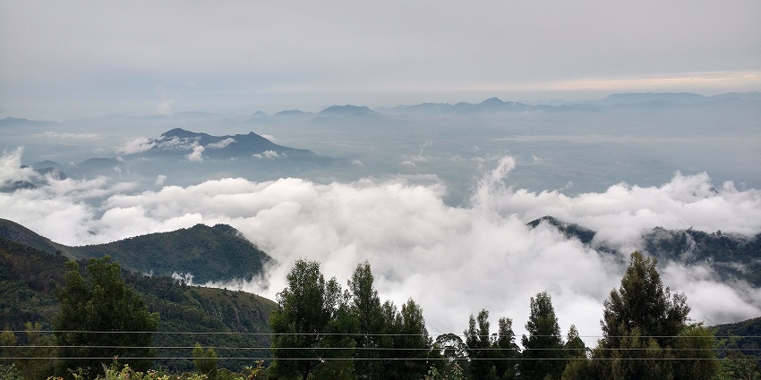 Scenic view of the Kodaikanal Hills, a famous place near the Palani Temple for visitors
